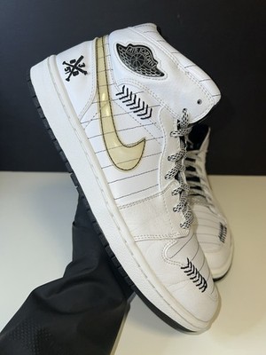   Nike Air Jordan 1 Retro Opening Day Barons SIZE 9.5 | Union Chicago Black Bred