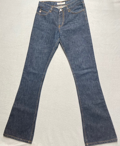 "Y2K Miss Sixty Italy Low Rise Flare Jeans Dark Wash Bootcut Denim Womens 27"