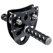 45kN Tandem Speed Double Pulley, High Tensile Steel Alloy Zip Line Trolley wi...