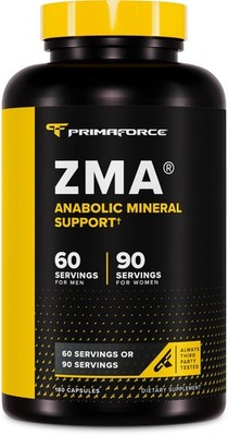 PrimaForce ZMA Dietary Supplement, 180 Capsules, Non-GMO & Gluten-Free