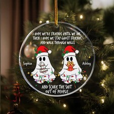 Personalized Acrylic Ornament gift for Besties BFF Soul Sister Ghost Friends