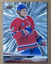 2024-25 Upper Deck Outburst Silver Christian Dvorak #571 Montreal Canadiens