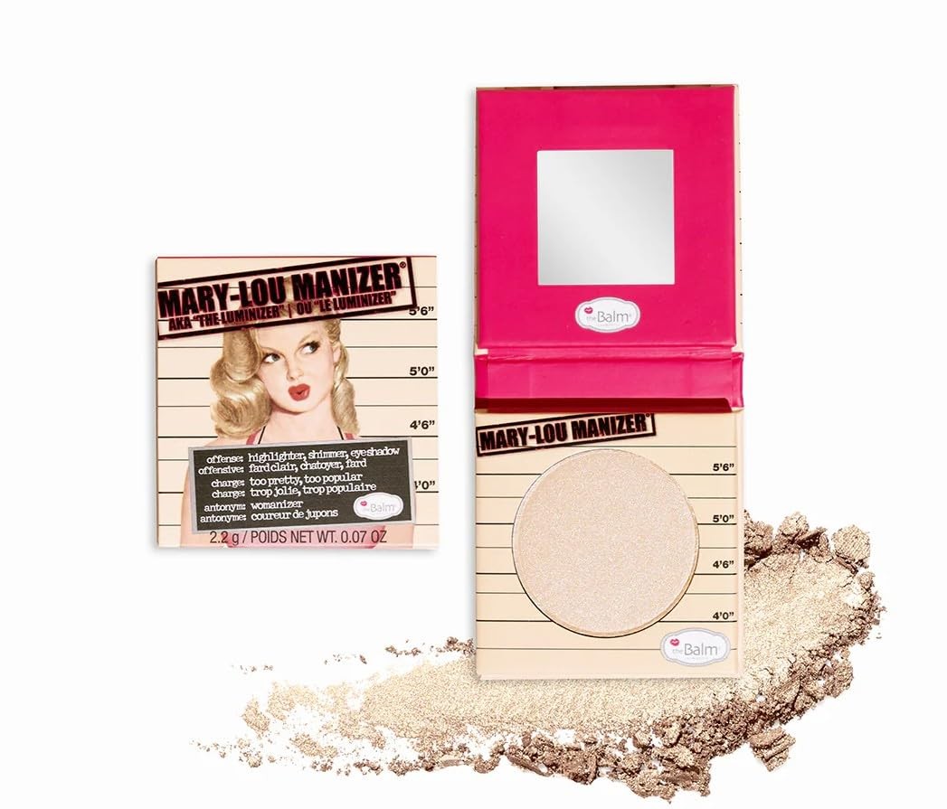 theBalm Mary-Lou Manizer Honey-Hued Luminizer, Highlighter, Shadow & Shimmer,