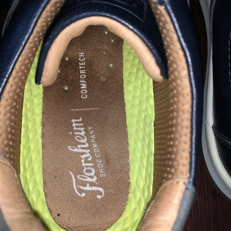 Florsheim Comfortech Hombre’s 11 Azul Marino Y Gris Oxford Libre de Humo Hom Foto 3 de 4