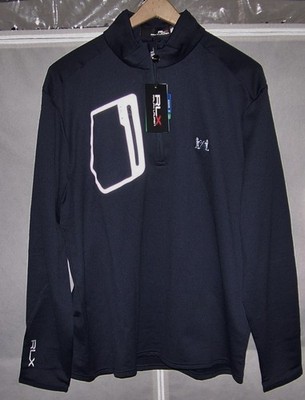 NEW RALPH LAUREN RLX Zip Pullover Sweater Shirt NATIONAL GOLF LINKS OF AMERICA L