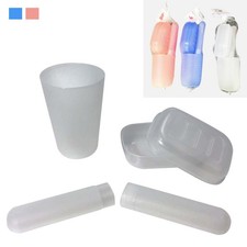 3 Pc Travel Set Containers Bathroom Soap Toothbrush Holder Organizer