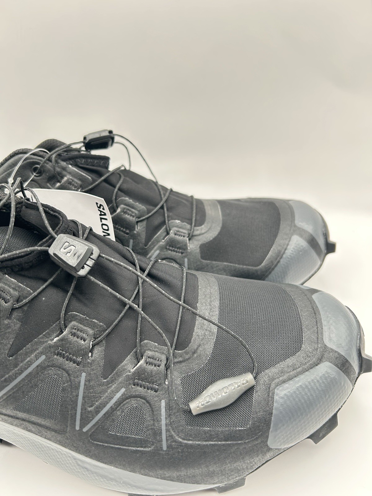 NUOVE scarpe Salomon Speedcross GTX Gore Tex da uomo taglia 11 trail trekking nere