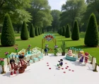 Vintage Playmobil 5339 Victorian Wedding reception Nearly Complete