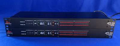 Lot of 2 dbx AFS 224 2-Channel Feedback Suppression Processors **See Desc**