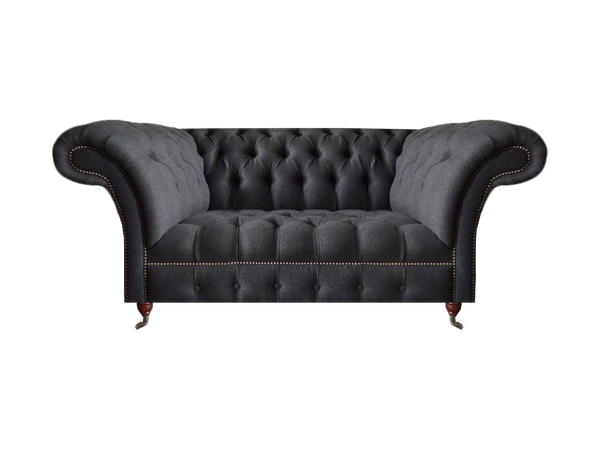 Schwarzes Chesterfield Polstersofa Wohnzimmer Designer Polstercouchen-image