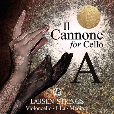Larsen Strings Il Cannone Warm and Broad Cello A String 44 Steel, Ball End