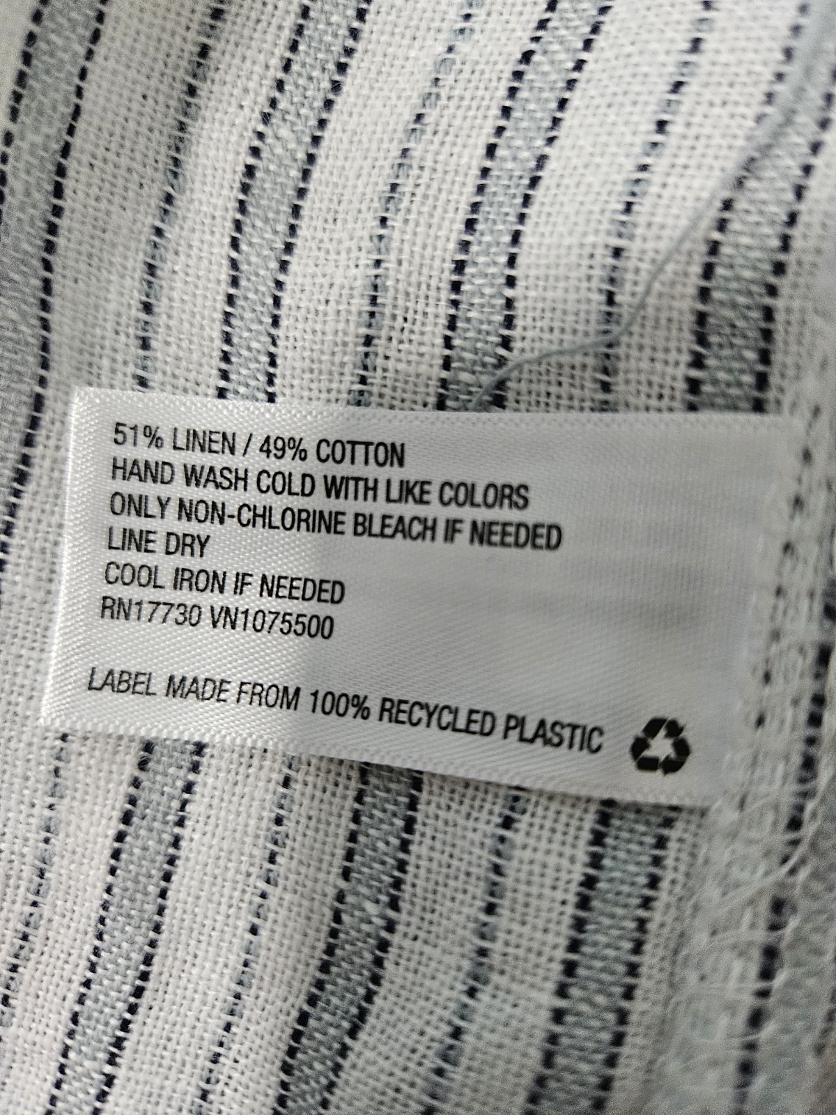 Universal Thread Linen Cotton Striped Kimono Card… - image 9