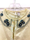 MOTH Bedazzled Yellow Cardigan/Shrug; Small; Nylon/Cotton — photo 2
