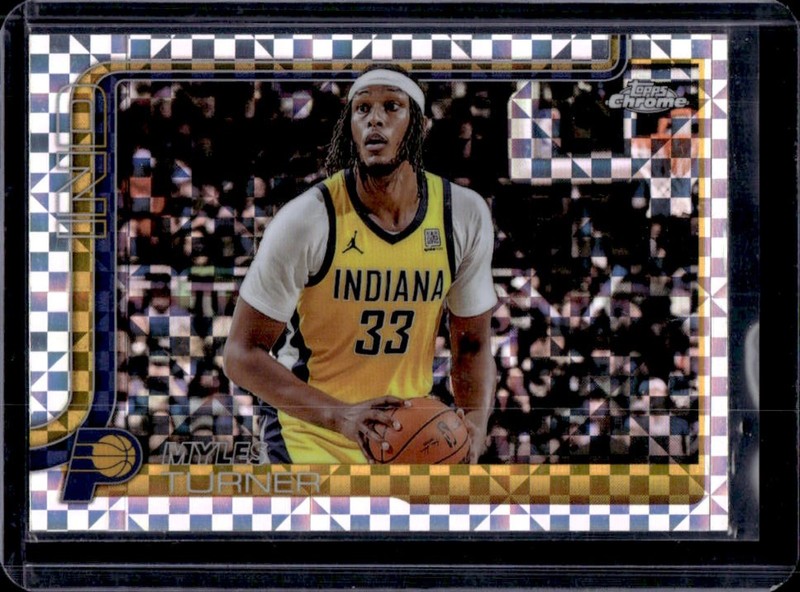 2025-26 Topps Chrome Myles Turner X-Fractor #29 Pacers