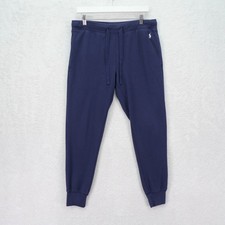 Polo Ralph Lauren Pajama Bottoms Sleepwear Blue Waffle Knit Large 32 / 29 Men's