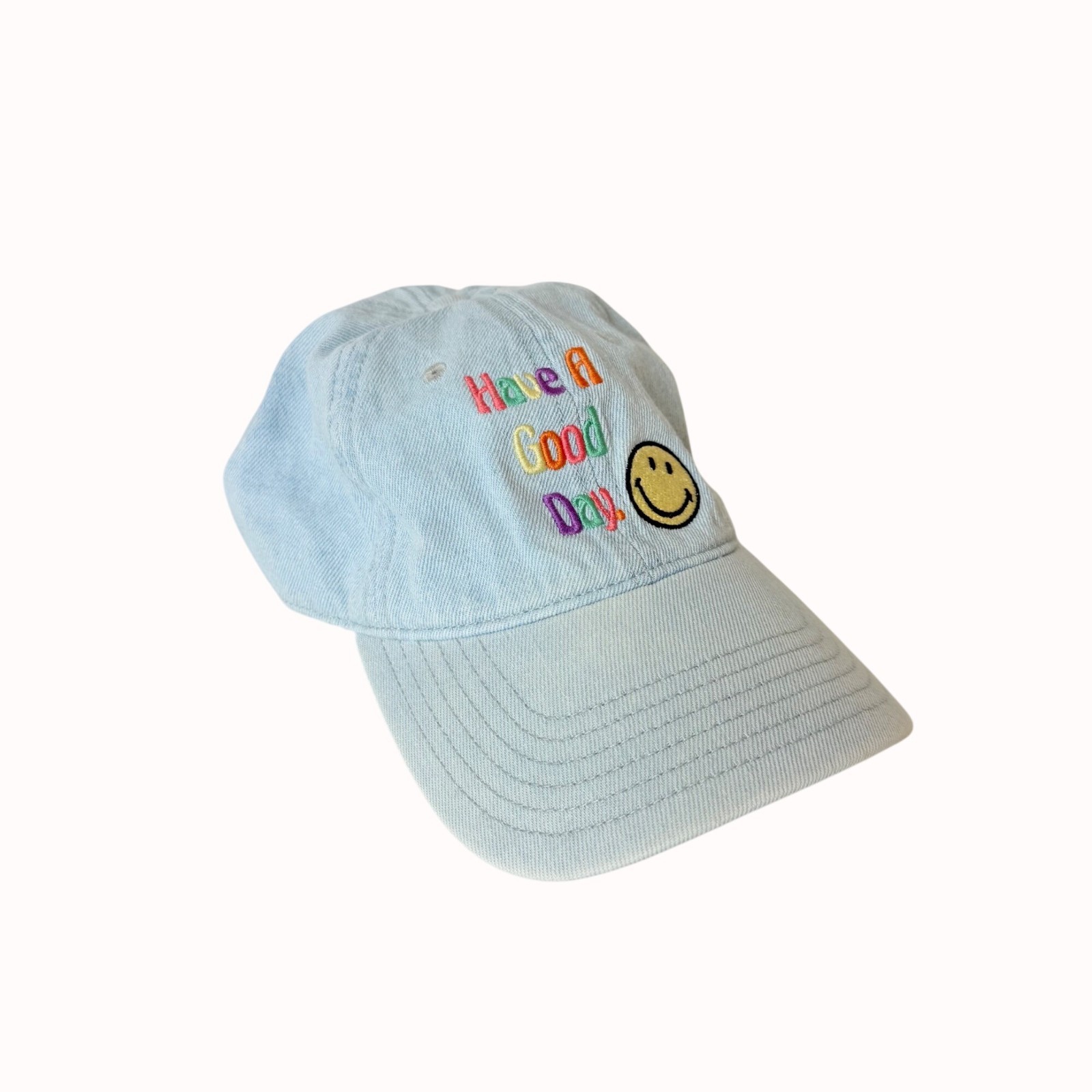 American Eagle Denim Baseball Cap Embroidery Adju… - image 5