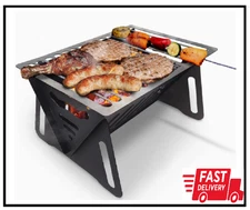 Mini Tabletop Charcoal Grills Personal Small Grill Portable BBQ Camping Picnics