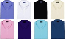 Espionage Men's Button Down Collar Short Sleeve Shirt 2XL - 8XL, 10 Col