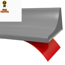 Shower Threshold Water Dam,Self Adhesive Silicone Waterproof 39Inch, Gray