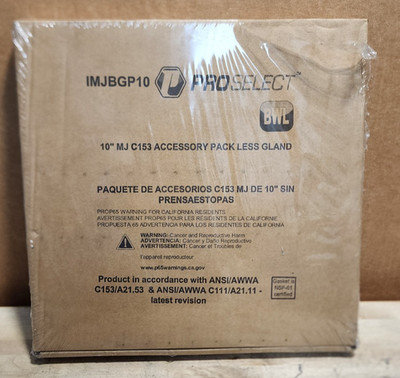 PROSELECT IMJBGP10 10'' MJ C153 Accessory Pack Less Gland