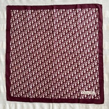 Christian Dior Silk Trotter Scarf Made in France Luxury Square 33.1in