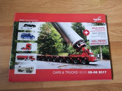 Cars & Trucks News  - 05/06 2017 - Herpa Prospekt - Reklame/Werbung (ZH)