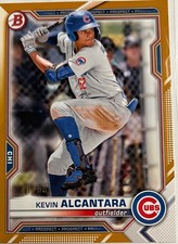 MLB 2021 Bowman Baseball Prospect Kevin Alcantara BD-62 [Gold 48/50]