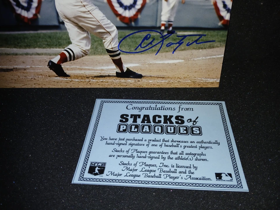 Фотография Карла Ястржемски с автографом 8x10 и сертификатом подлинности Зала славы Red Sox - Изображение 2 из 2