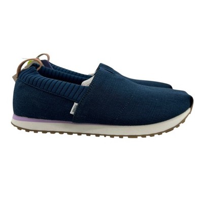 Toms Womens 7 Shoes Majolica Blue Alpargata Resident Casual Slip On 10018265