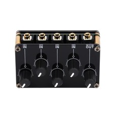 Portable Stereo Audio Mixer easily connect to CD players, musical instruments