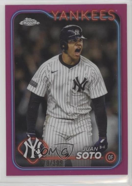 2024 Topps Chrome Update Magenta Refractor 378/399 Juan Soto #USC1 11o2