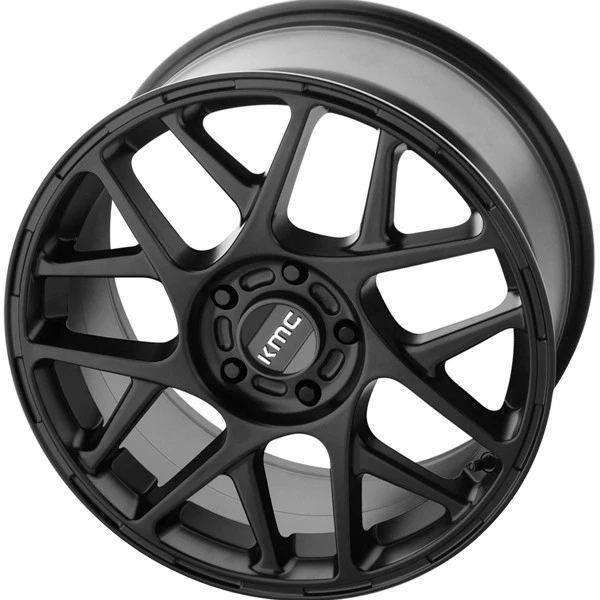 KMC KM708 Bully 17x8 5x120 +38mm Satin Black Wheel Rim 17" Inch Foto 2 de 4