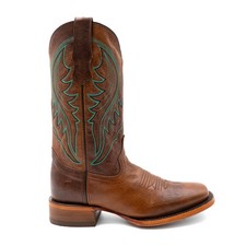 Ferrini Beau Embroidered Square Toe Cowboy Mens Brown Casual Boots 1459329