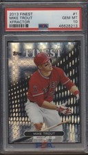 2013 Topps Finest #1 Xfractor Mike Trout Angels PSA 10 Gem Mint