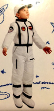 Halloween Kids Astronaut Costume Matching Hat, Booties Sz4 3/4 Yrs. New w Tags