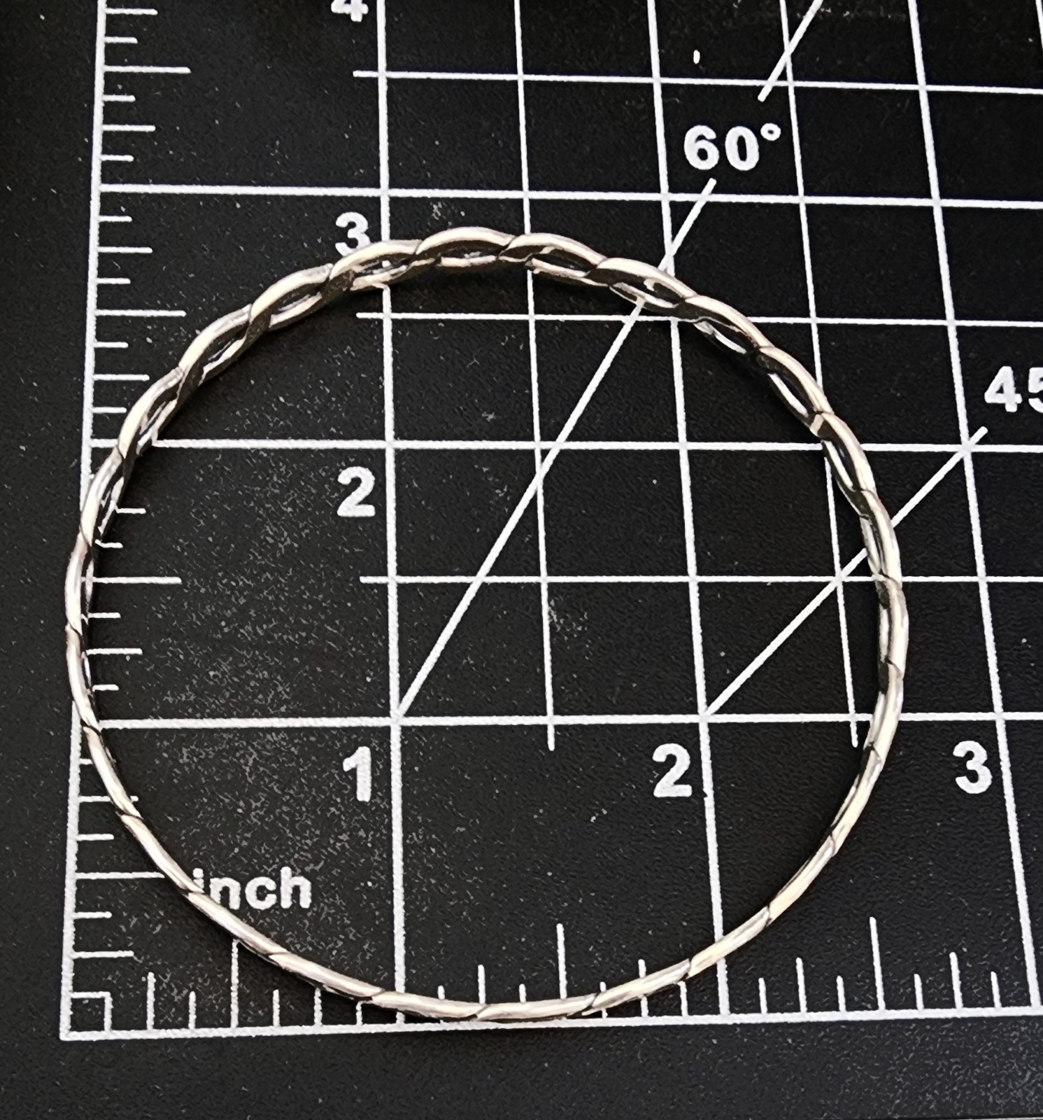 James Avery Bangle Bracelet Lightly Hammered Ster… - image 4