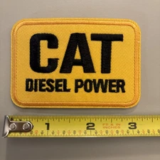 Cat Diesel Power - Yellow Iron on patch