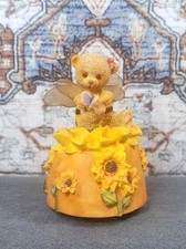 Collectible Cherished Teddies Bear In Bee Costume, Musical Movement Excellent
