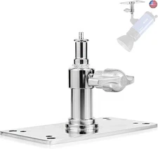 Meking Overhead Camera Wall Mount, 3.34 inch Baby Wall Plate with 1/4 and 3/8