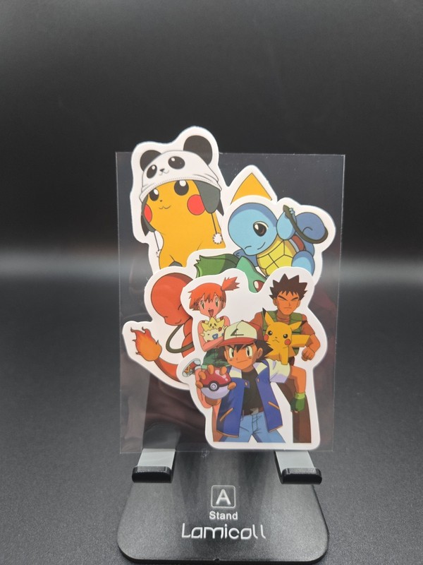 Pokemon Vinyl Sticker Trading Collectibles Squirtle Charmander Pikachu! Ash