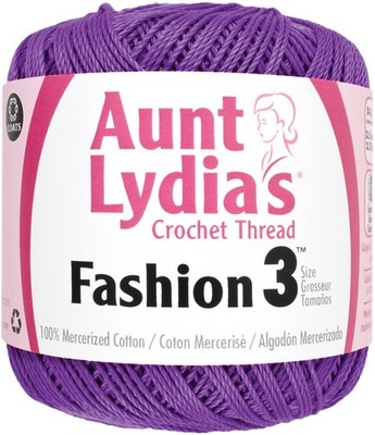 Aunt Lydia's Fashion Crochet Thread Size 3 Purple
