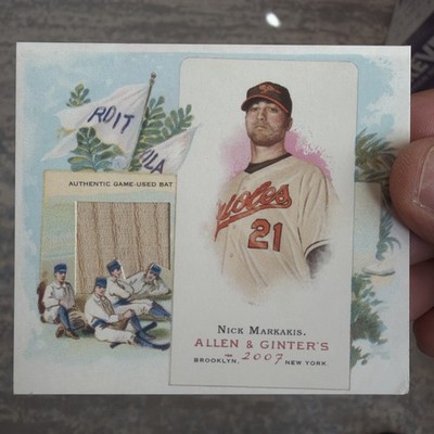 2007 Topps Allen & Ginter's Box Loader N43 Relics 12/25 Nick Markakis🔥