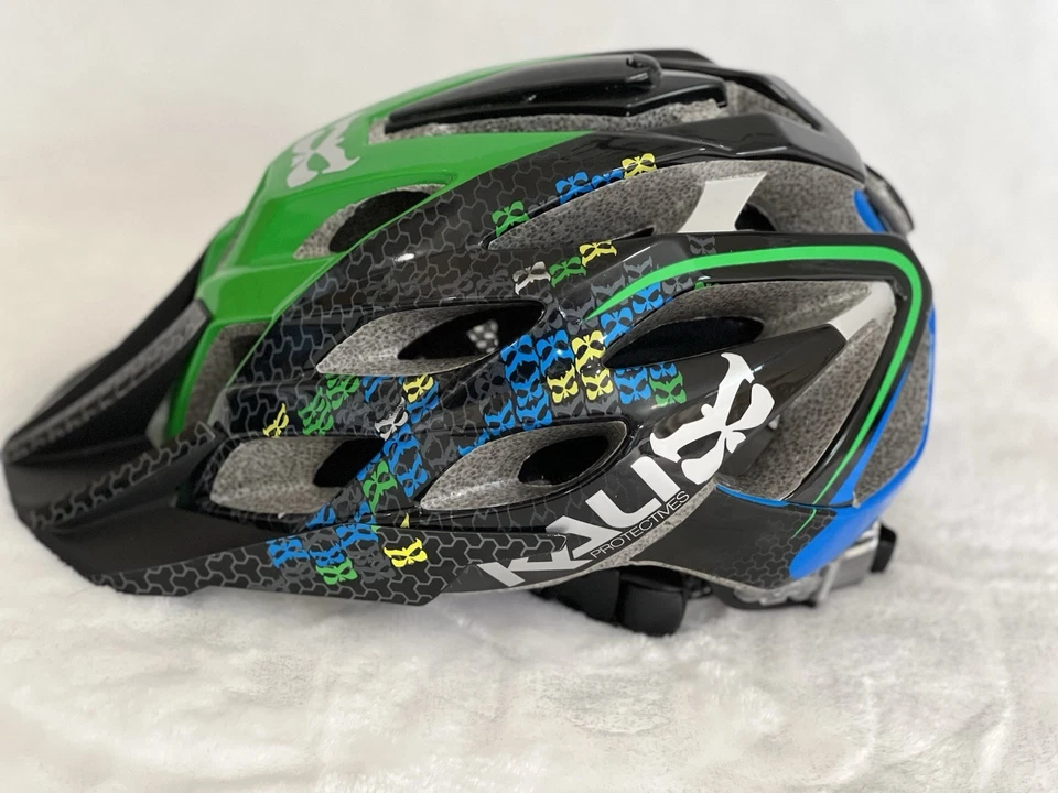Casco Kali Protectives Amara Fighter Verde/Azul Bicicleta Patín XS/S 52-56 cm Foto 4 de 4