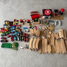 BRIO Thomas Wooden Railway Set with Tracks and Trains Bundle Lot Kit