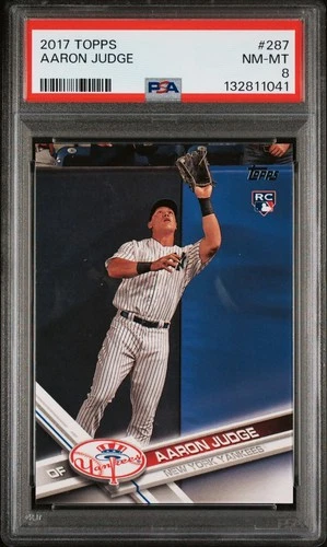 2017 Topps Aaron Judge #287 Rookie Card PSA 8 NM-MINT