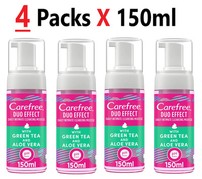 Intimate Cleansing Mousse | Gentle Daily Feminine Hygiene Wash (4 Packs X 150ml)
