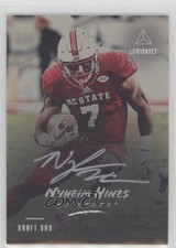 2018 Panini Luminance Draft Day Signatures Silver Nyheim Hines #RI-NH Auto 0b5