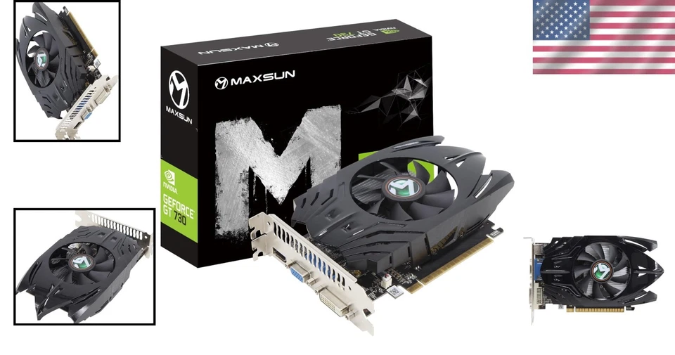 GeForce GT 730 4GB GPU - Ideal Compact Graphics Card for Multi-Monitor Setup - Image 2 of 4