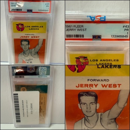 Jerry West #43 1961 Fleer card