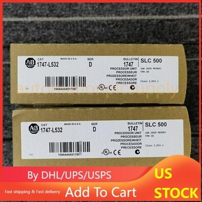 New Allen-Bradley 1747-L532 SER D SLC 500 SLC 5/03 CPU Processor Unit 1747L532